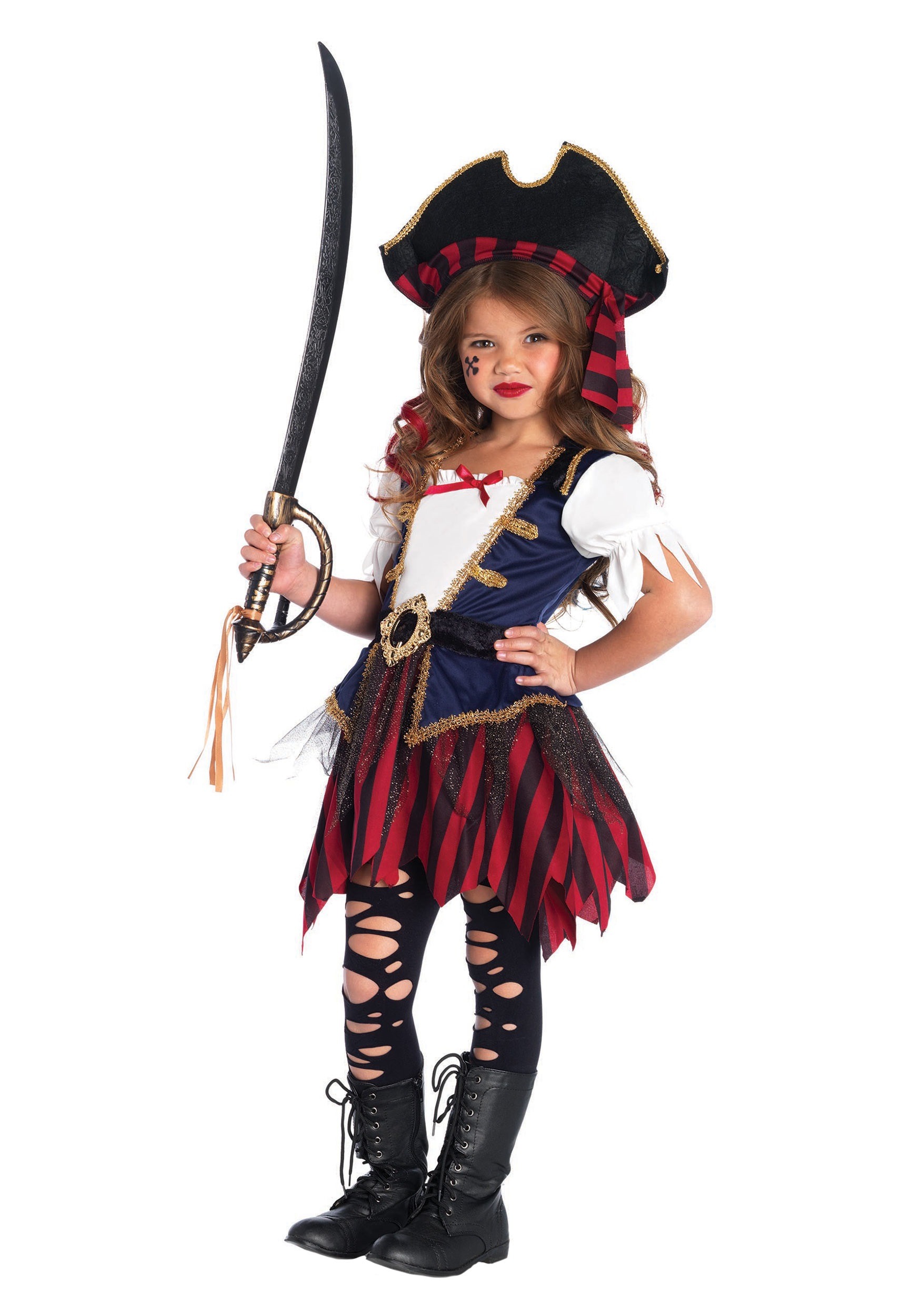 Girl's Caribbean Pirate Costume