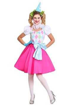 Cotton Candy Clown Women's Costume Update1