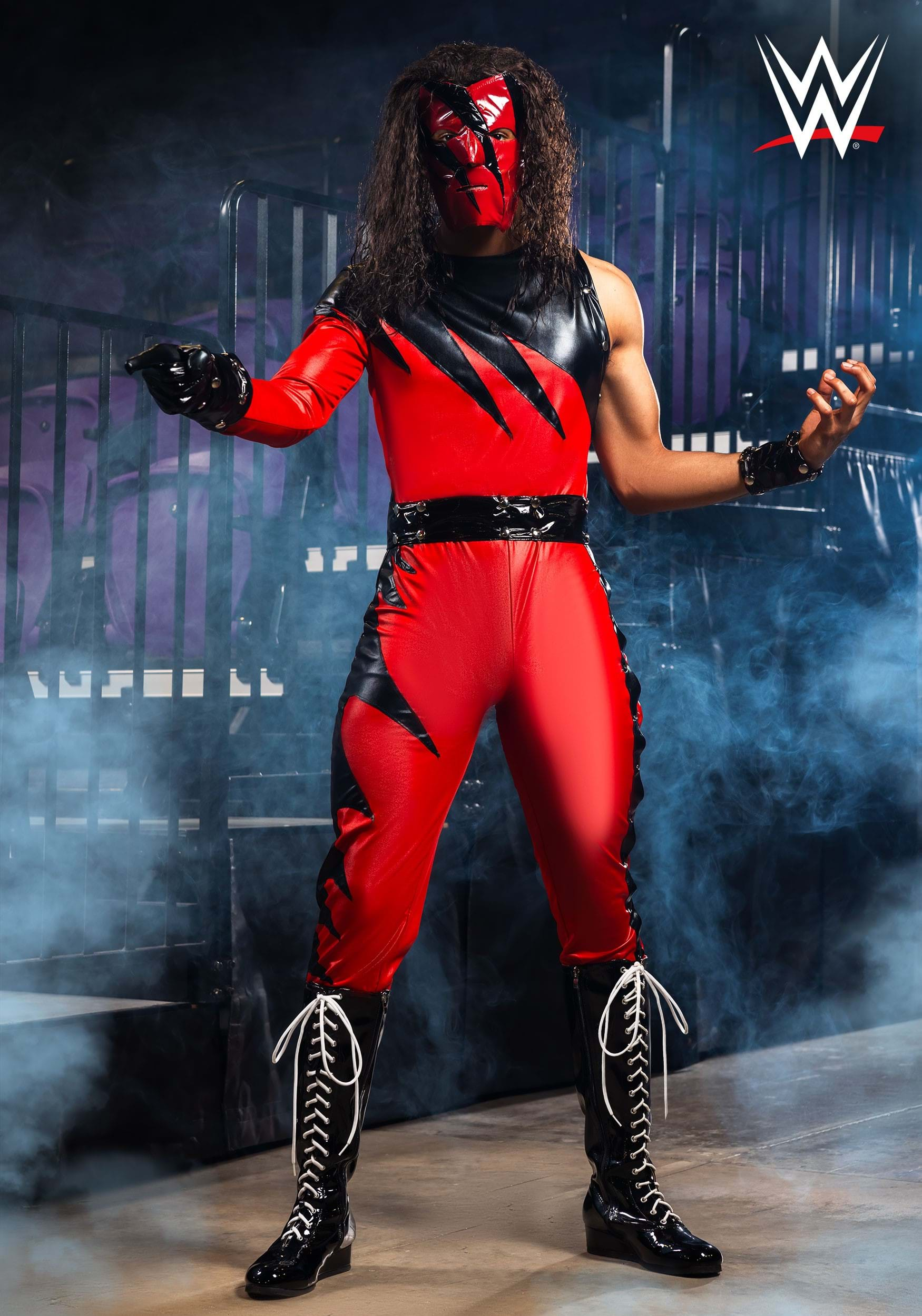 Disfraz de hombres de la WWE Kane Multicolor