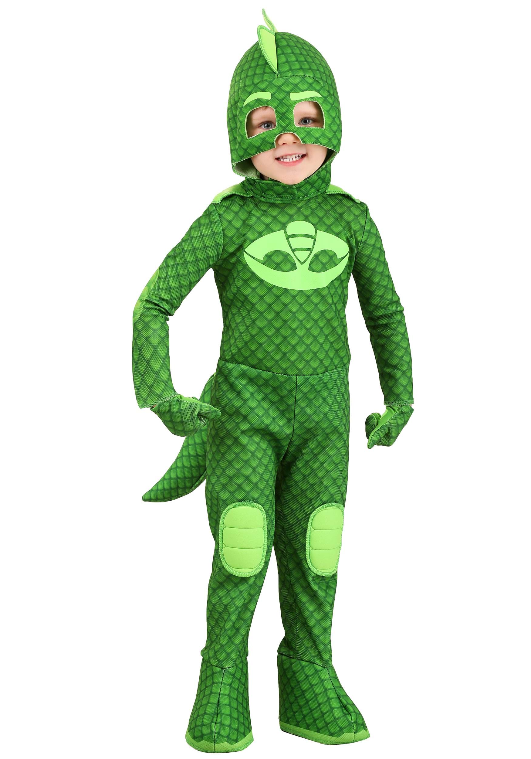 New PJ Masks Gekko Dress Up Halloween Dress Up PJMASKS Green Disney Junior 4-6X 