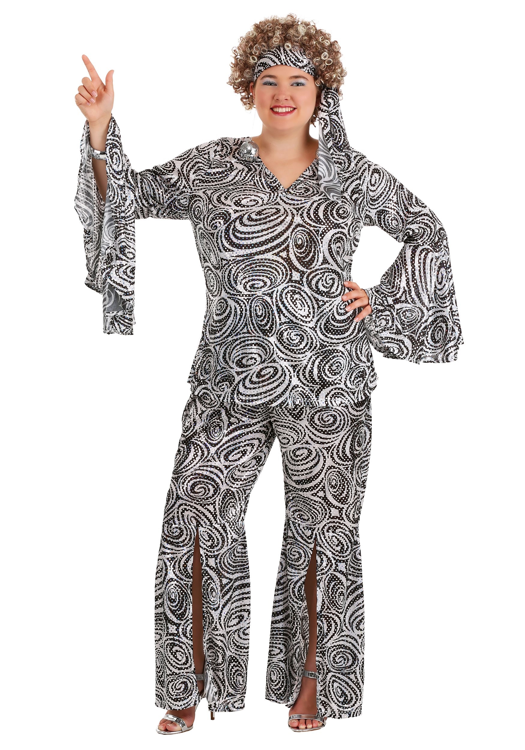 Plus Size Disco Lady Costume