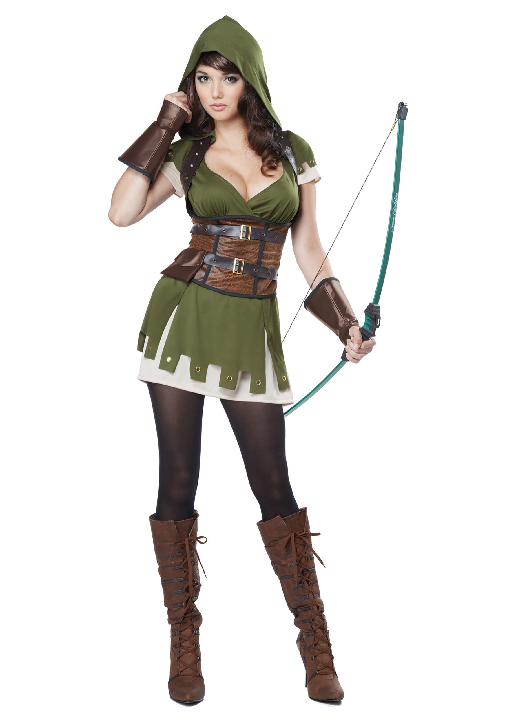 Adultos Miss Robin Hood Disfraz Multicolor