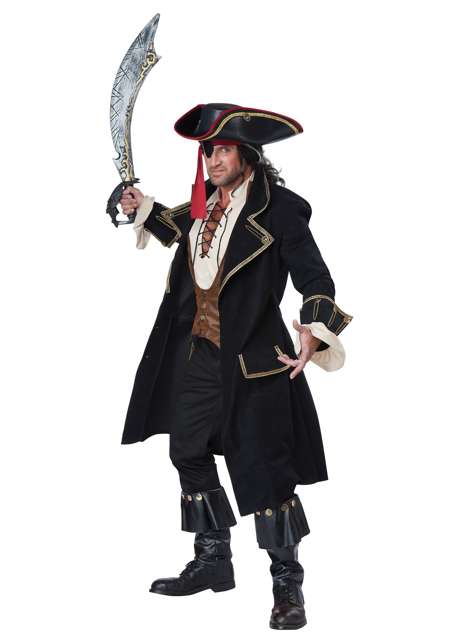 Deluxe Pirate Captain Costume Boys 