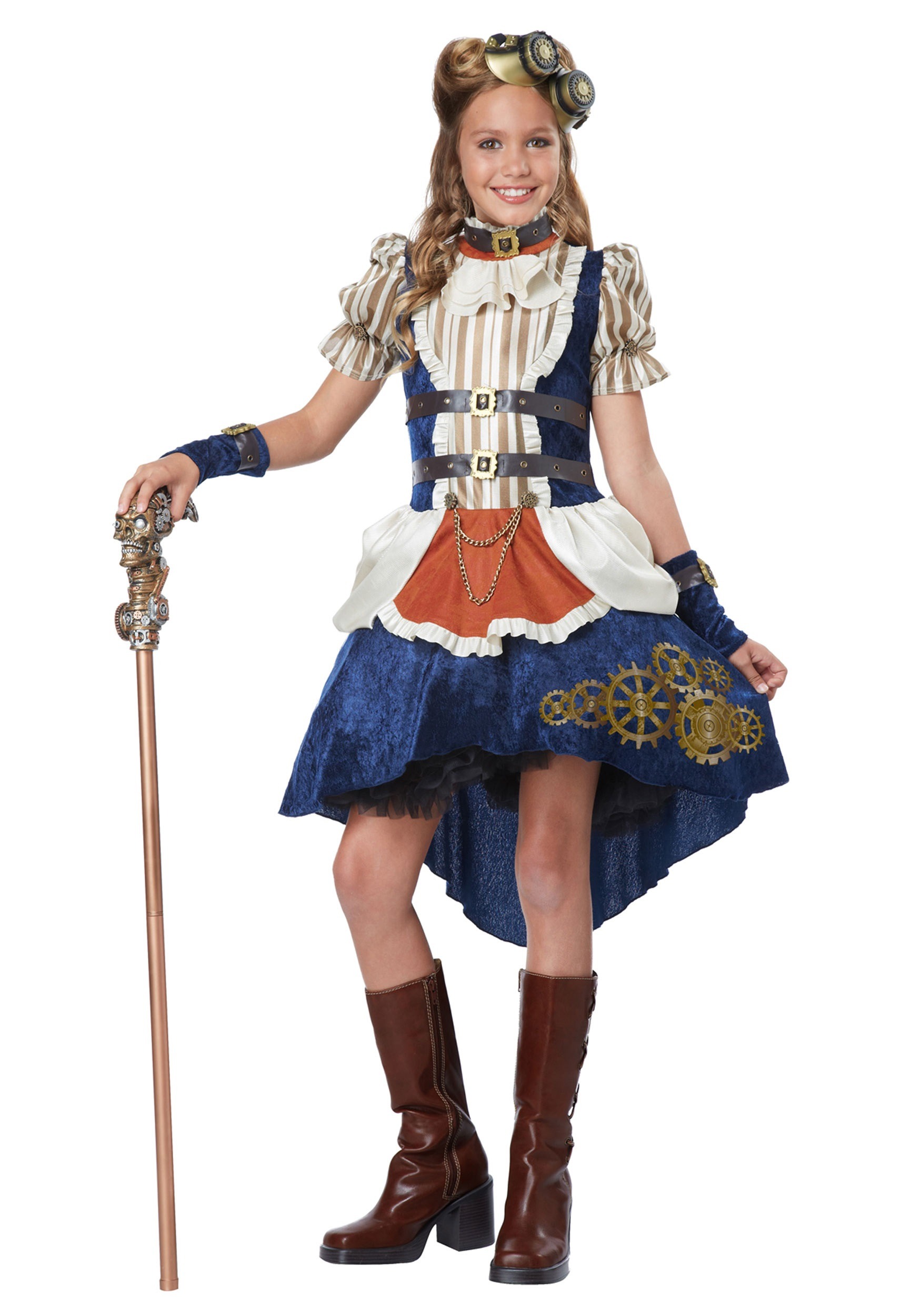 Teen Girls Steampunk Costume , Girl's Historical Costume