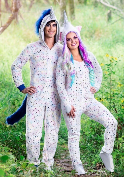 Adult Women's Magical Furry Unicorn Costume main image 1