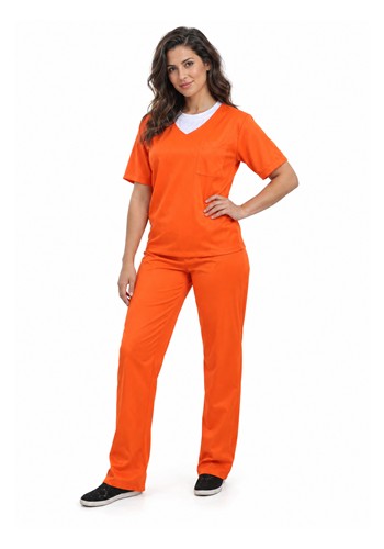 Orange Prisoner Women's Costume | Uniform Costumes