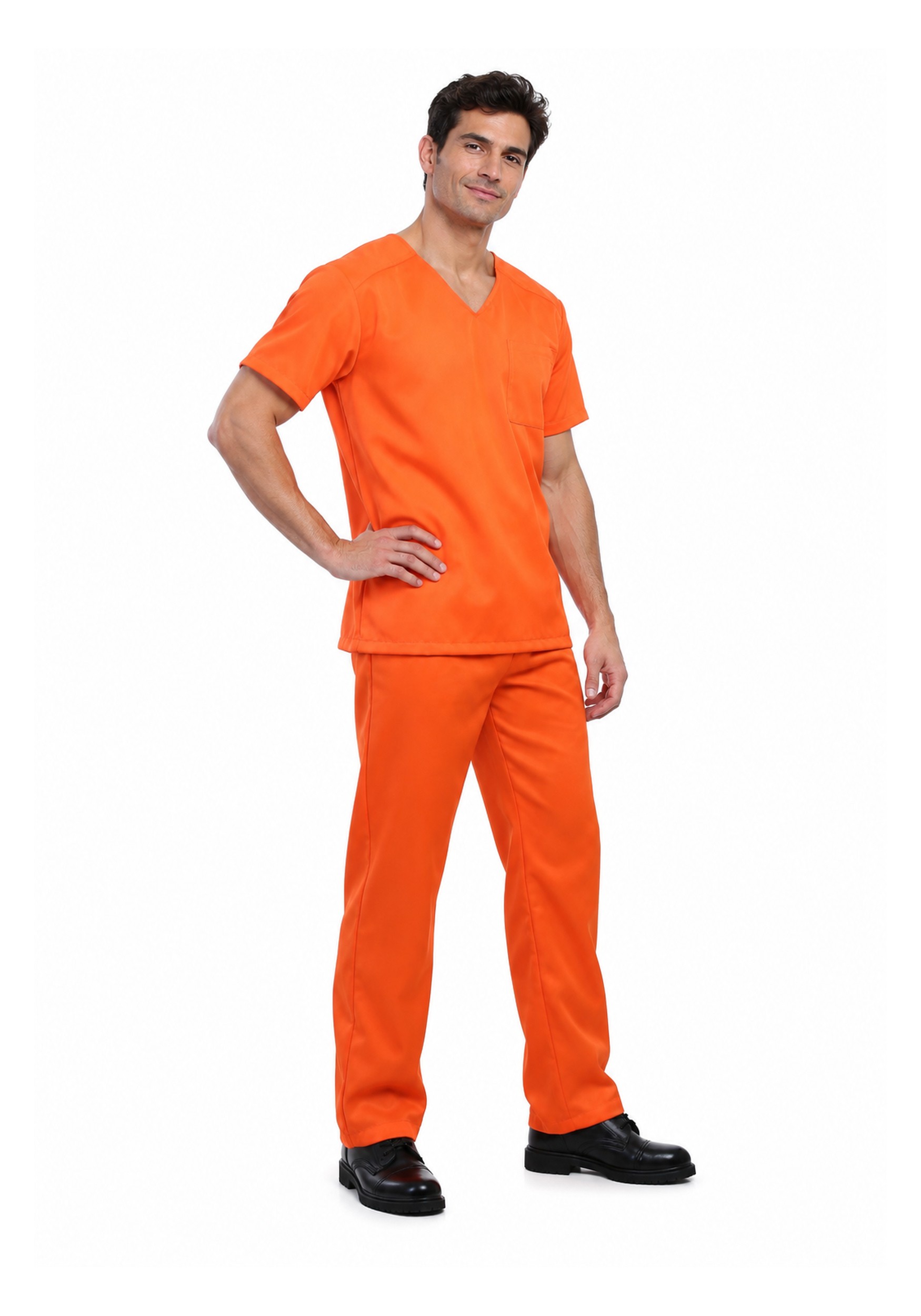 Men's Orange Prisoner Costume