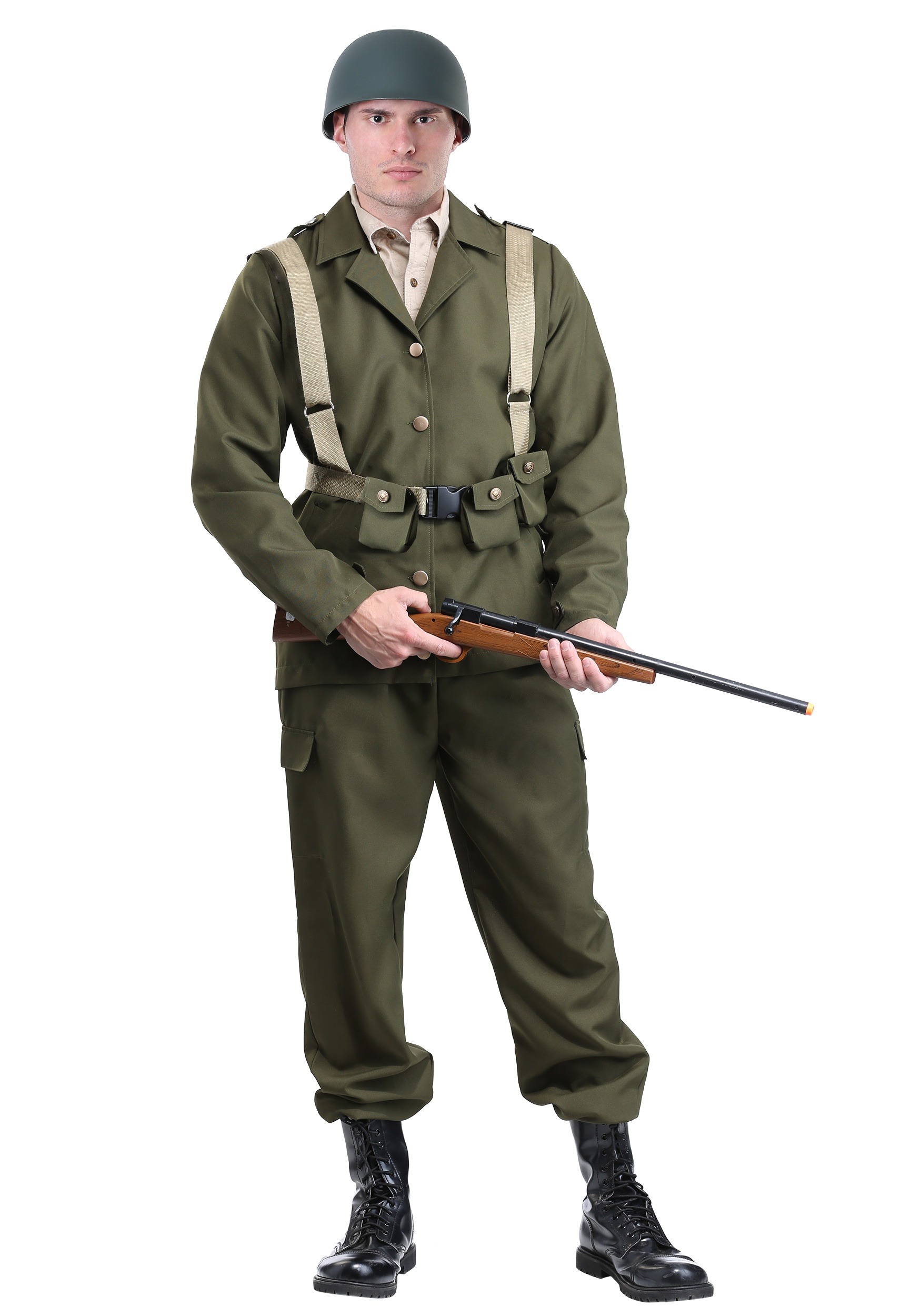 Deluxe WW2 Soldier Costume for Men