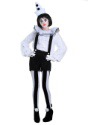 Vintage Pierrot Clown Womens Costume