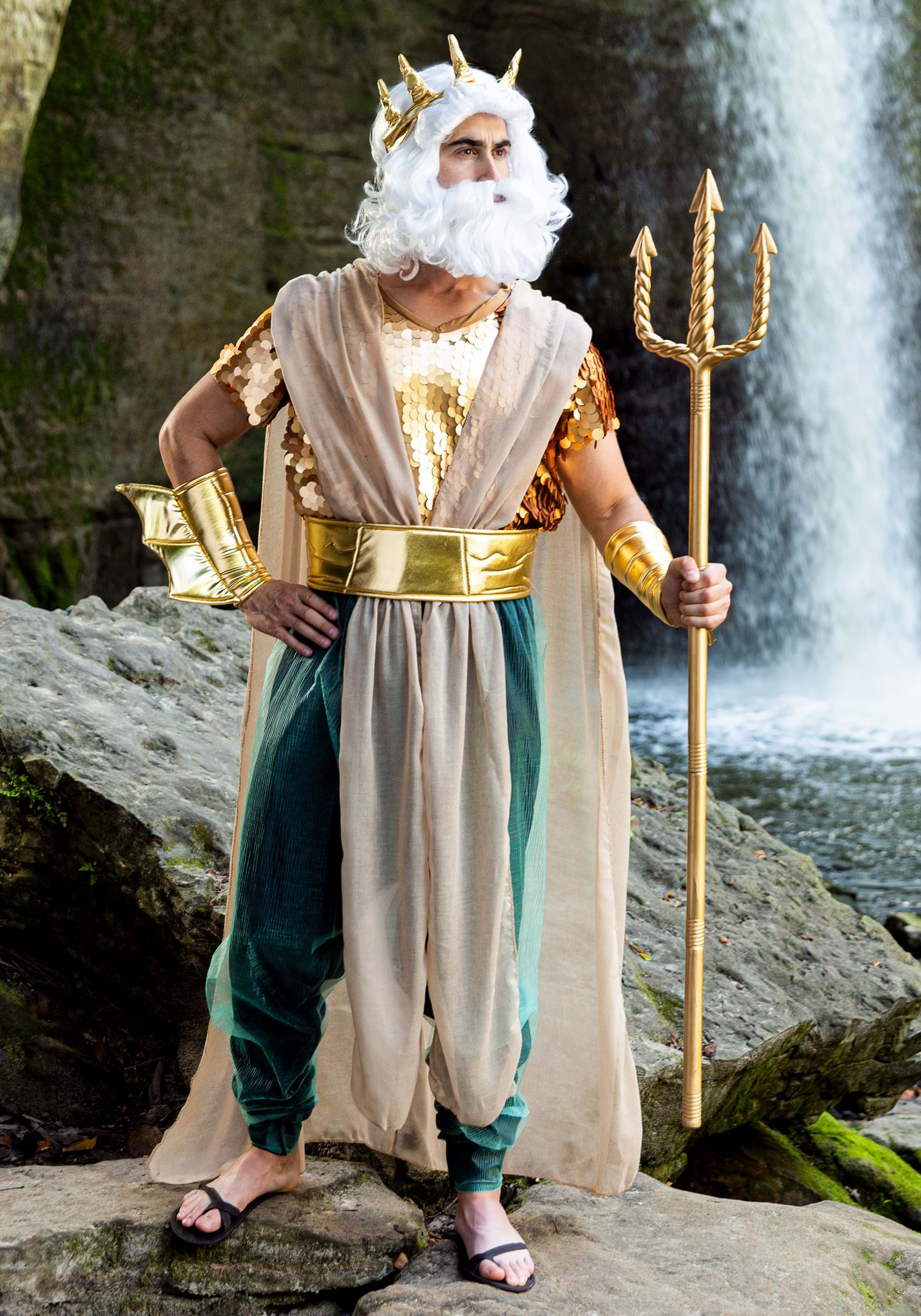 poseidon greek god costume