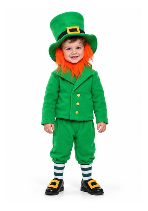 Toddler Wee Little Leprechaun Costume New Main