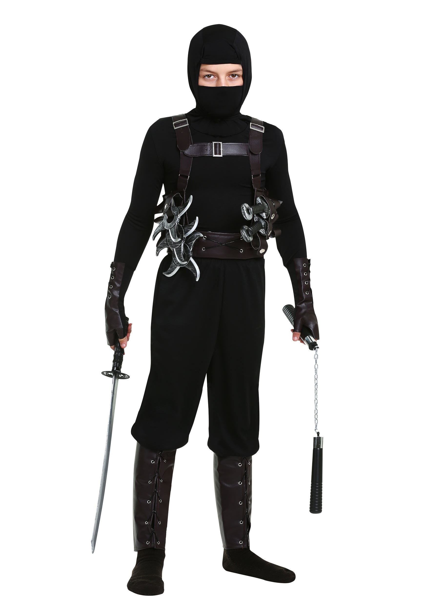 HalloweenCostumes.com X Large Men Ninja Assassin Costume for Men, Black