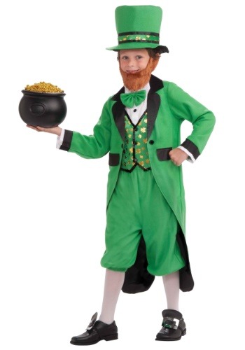 Kids Lucky Leprechaun Costume Alt 1