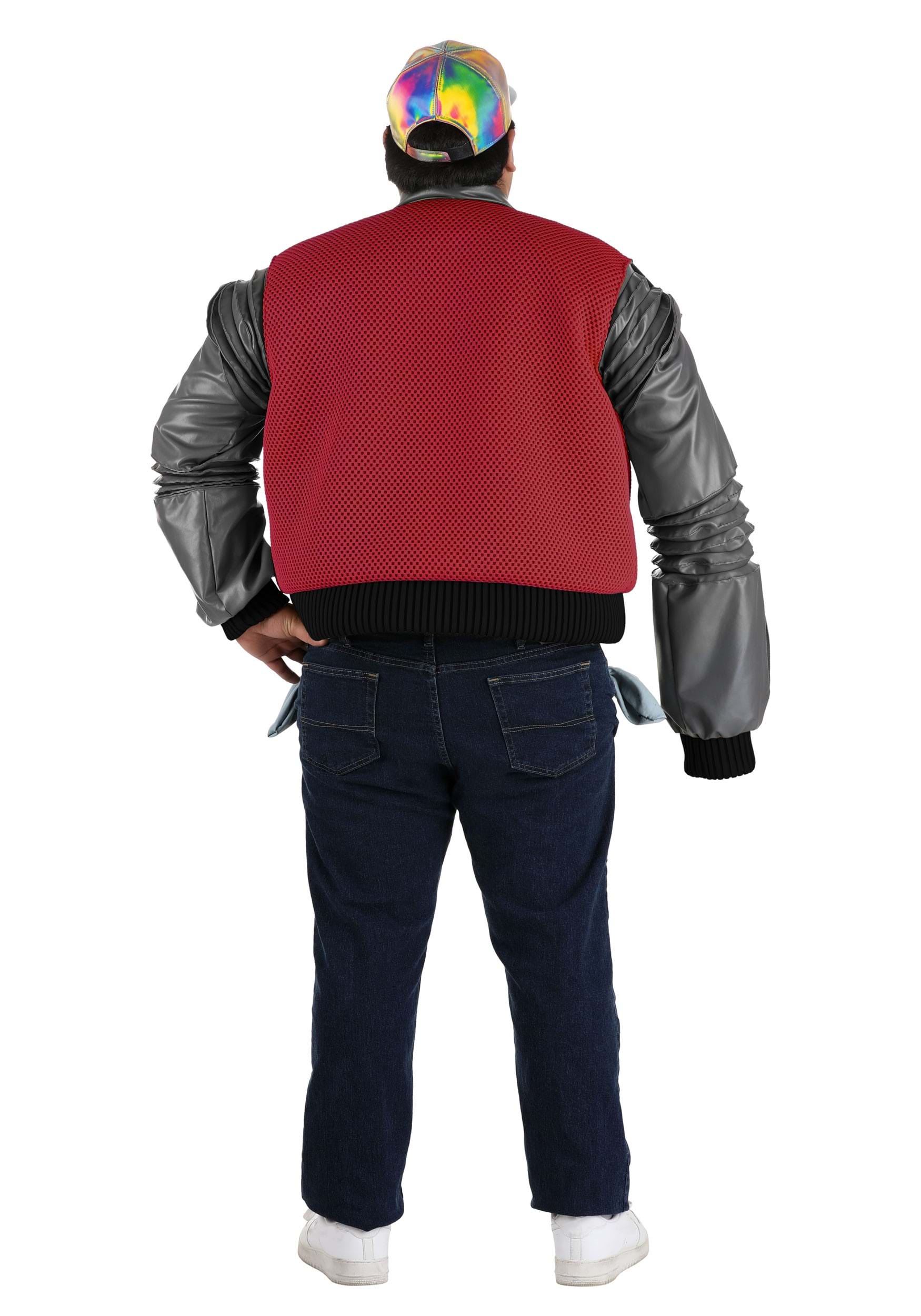 Plus Size Men's Authentic Marty McFly Jacket Costume From Back To The Future