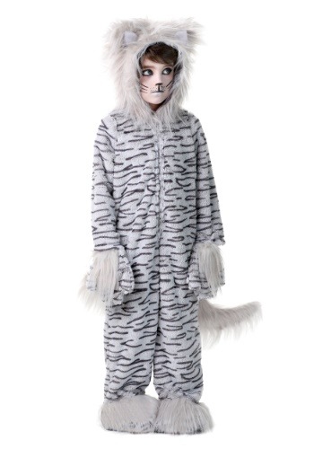 Deluxe Grey Cat Kids Costume