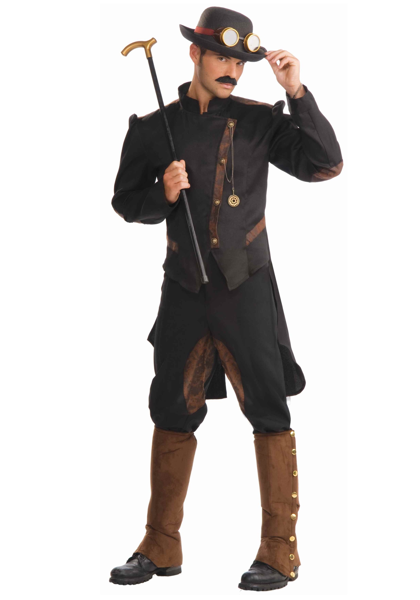 Tall Black Top Hat Victorian Steampunk Magician Ringmaster Costume Functional 