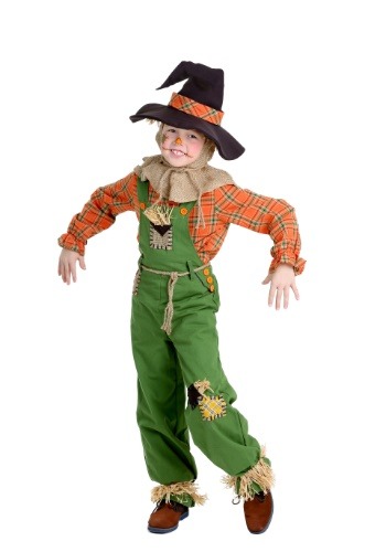 Green Overalls Scarecrow Boy's Costume | Storybook Costumes