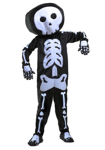 Plush Skeleton Costume for Boys