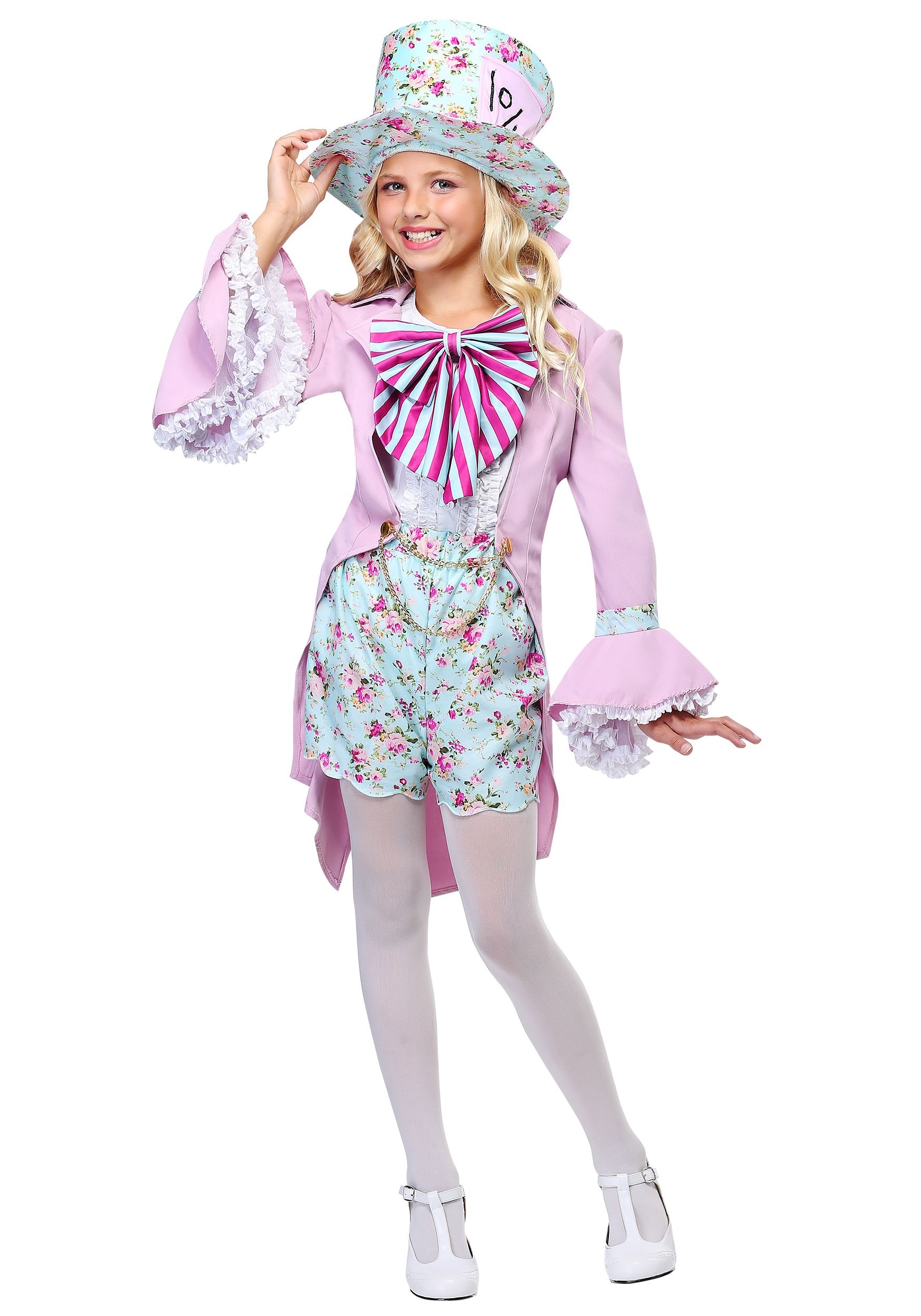 Photos - Fancy Dress Mad Hatter FUN Costumes Pretty  Girls Costume Pink/Blue 