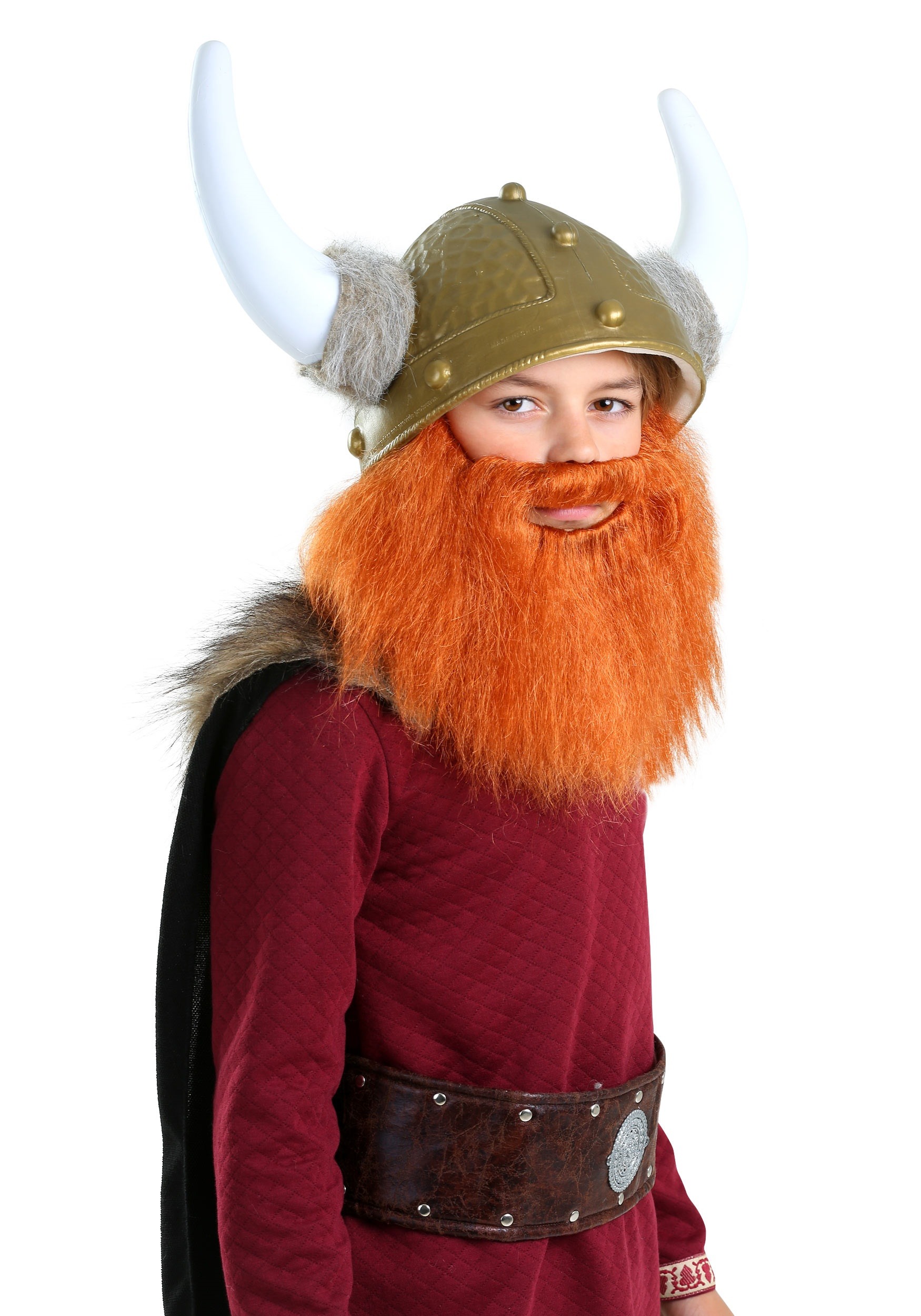 Red Viking Beard for Kids