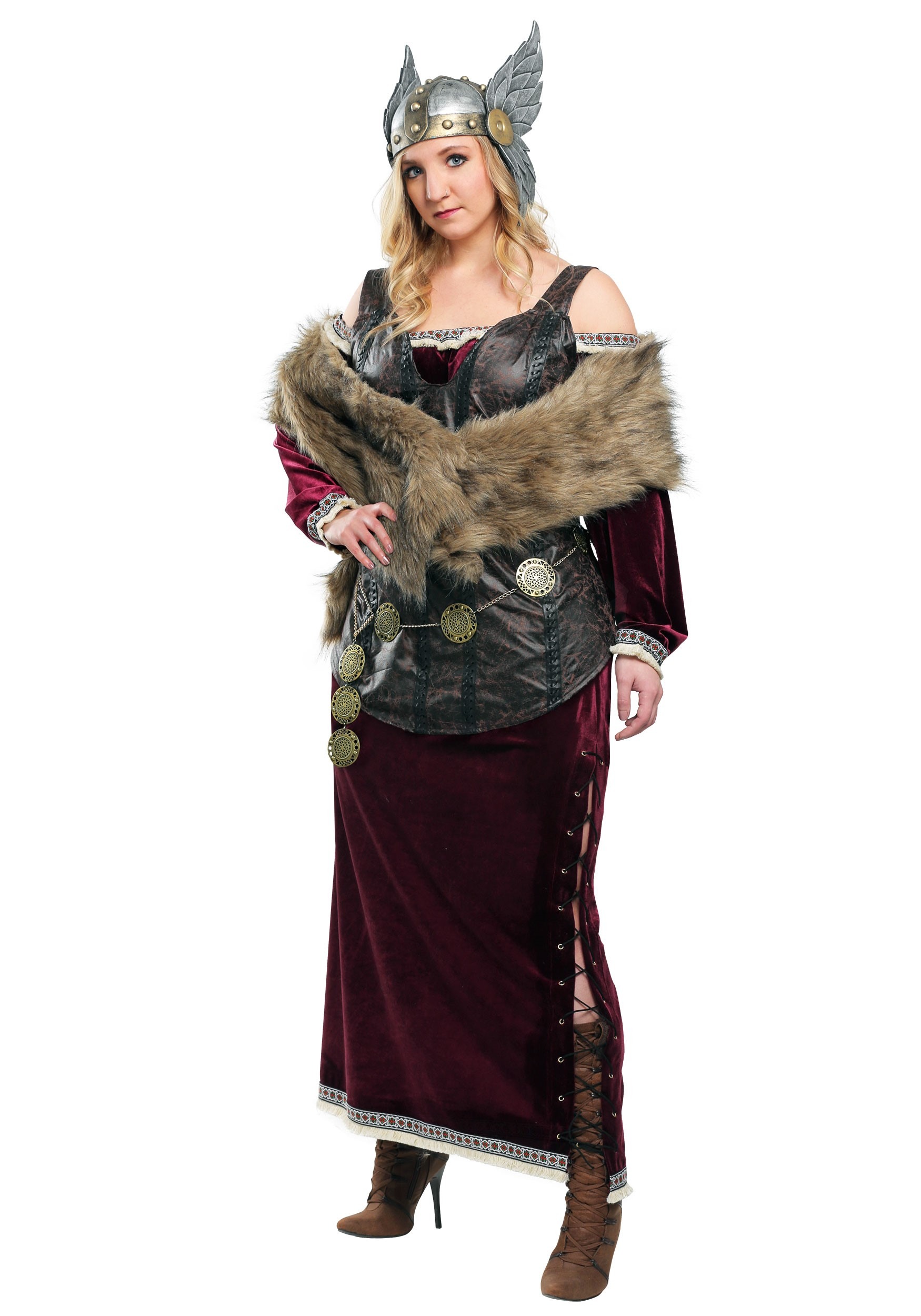 Plus Size Women's Viking Goddess Costume
