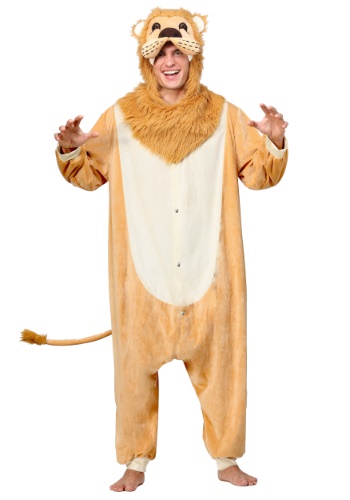 Adult Lion Pajama Costume