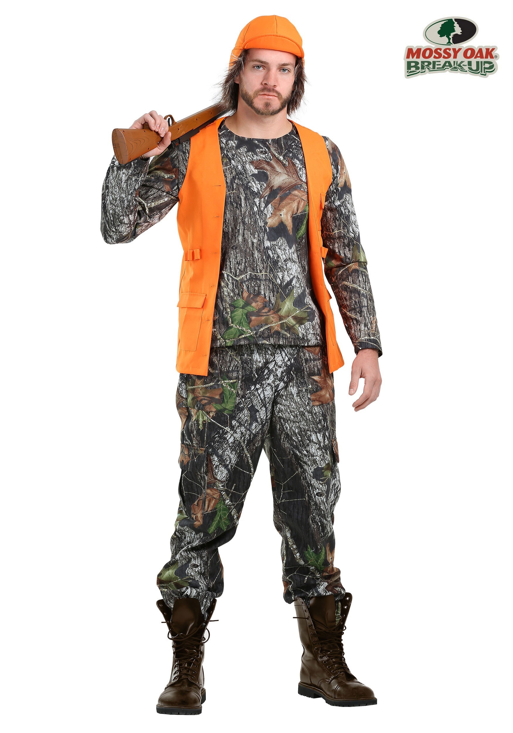Mossy Oak Camo Hunter Costume for Plus Size Men 2X