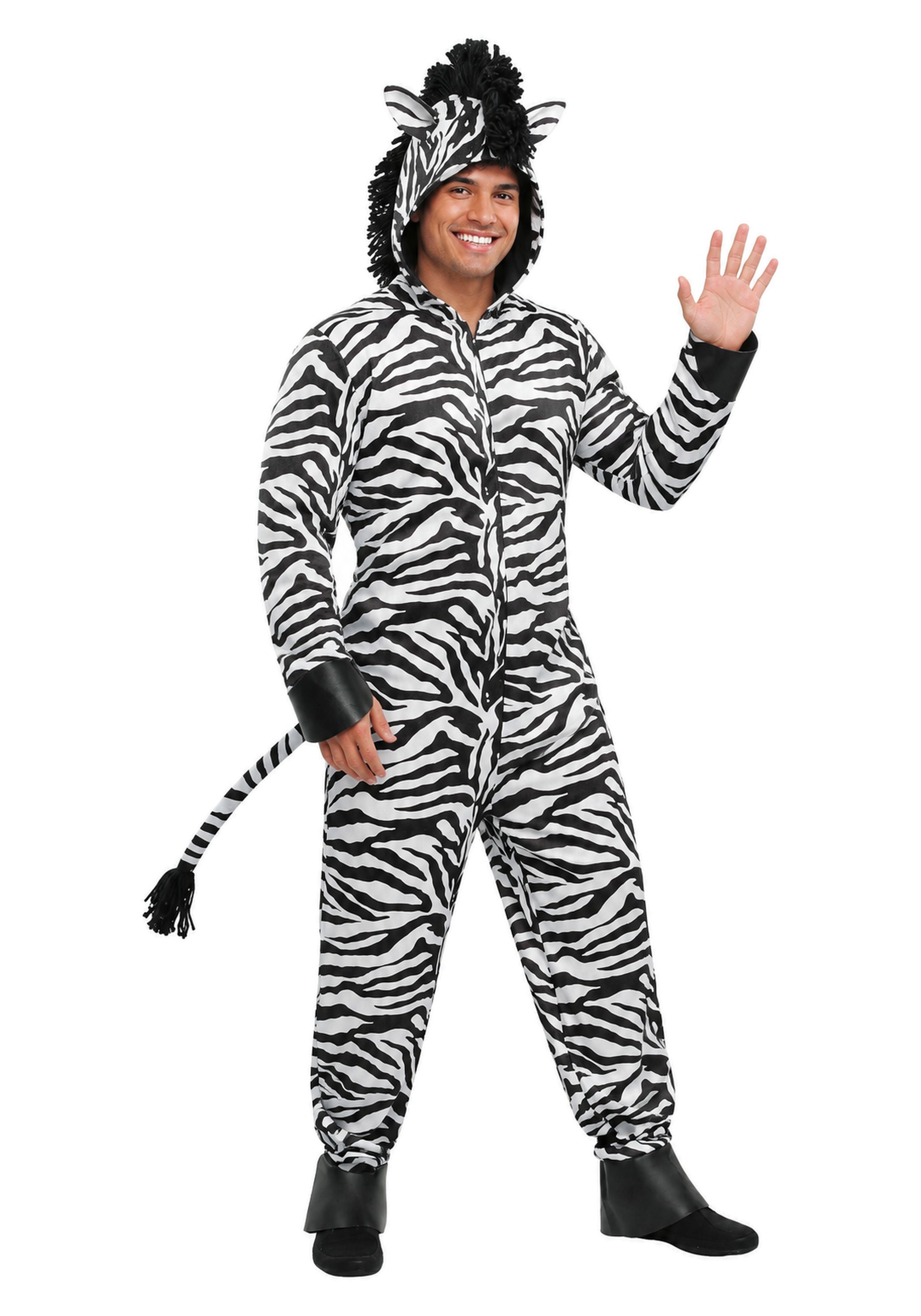 Wild Zebra Costume for Adults