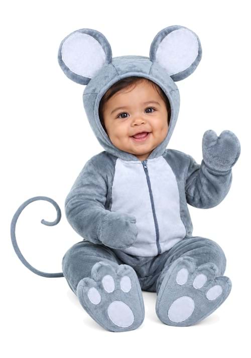 Infant Grey Baby Mouse Costume new
