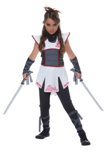 White Ninja Costume for Girls