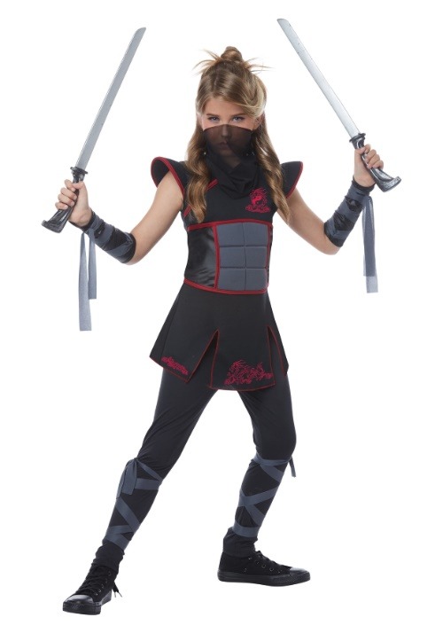 Black Ninja Girl's Costume | Ninja Costumes