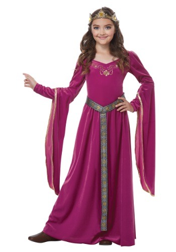Girls Medieval Princess Costume