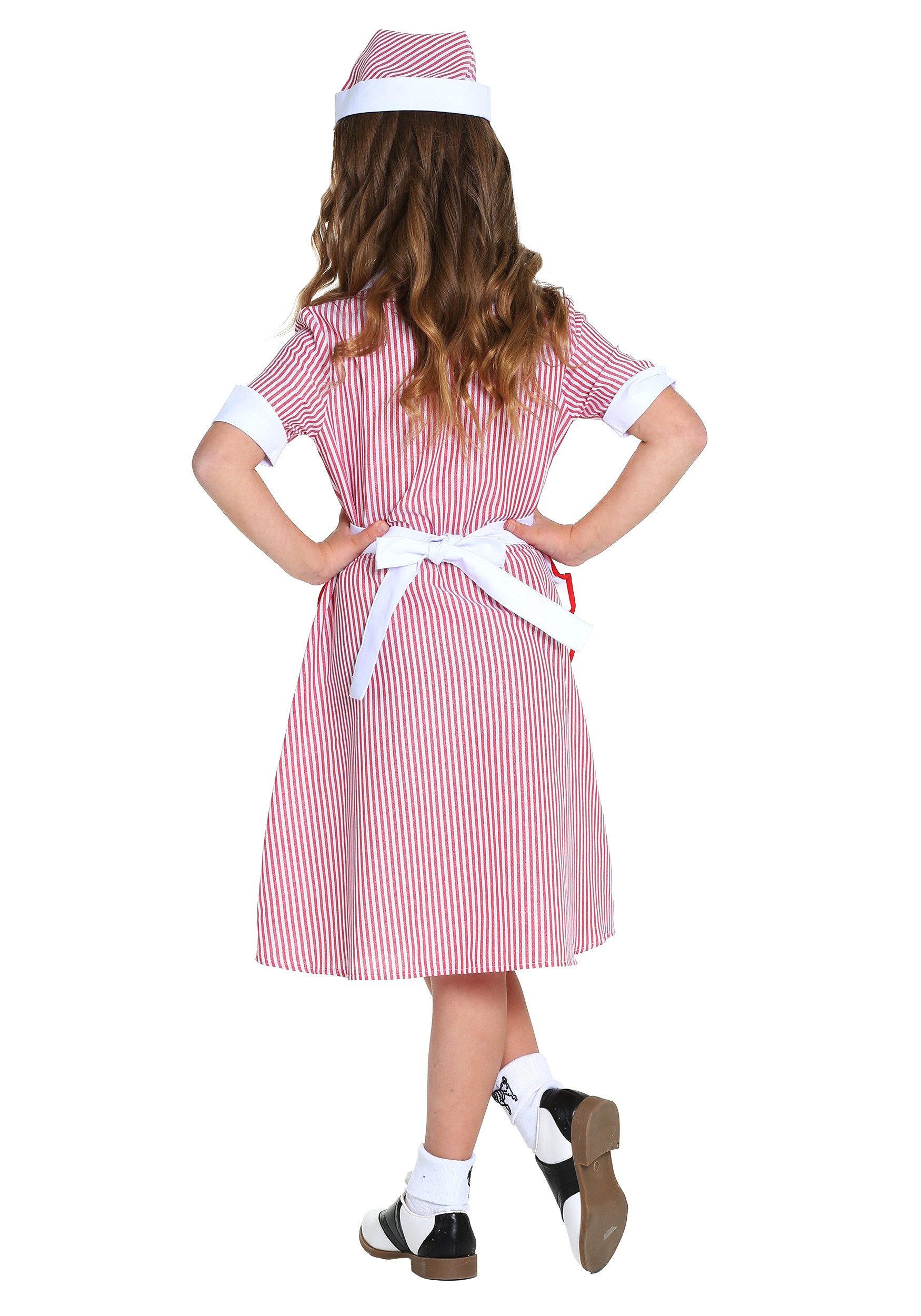 Girl's 50's Car Hop Costume Dress | Decade Costumes