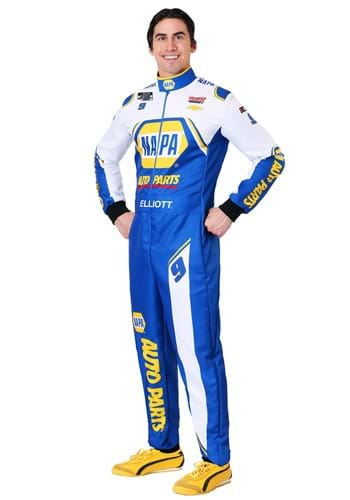 Plus Size NASCAR Chase Elliott Uniform Men's Costume