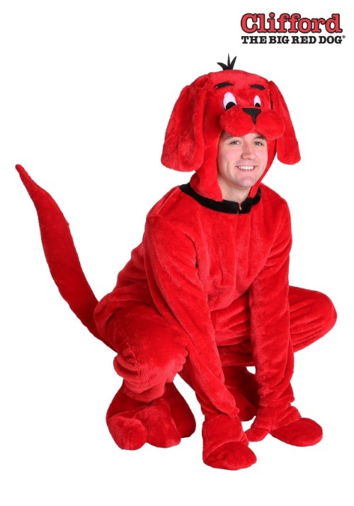 Clifford the Big Red Dog Costume for Adults