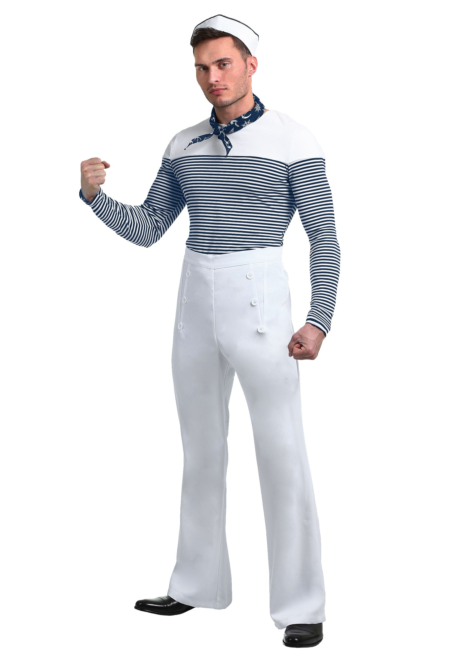 Disfraz de marinero vintage para hombres Multicolor