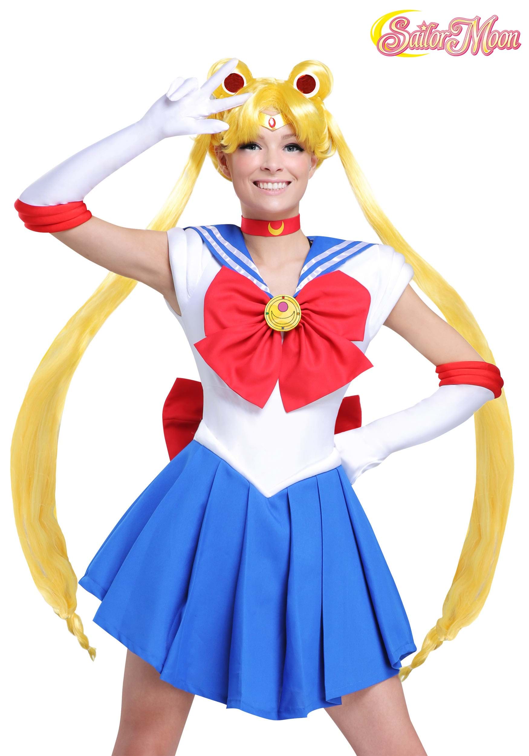 Sailor Moon Wig for Women, Anime Girl Wig