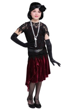 Childrens Kids Pink Flapper Fancy Dress Costume Childs Girls 20s Outfit S 