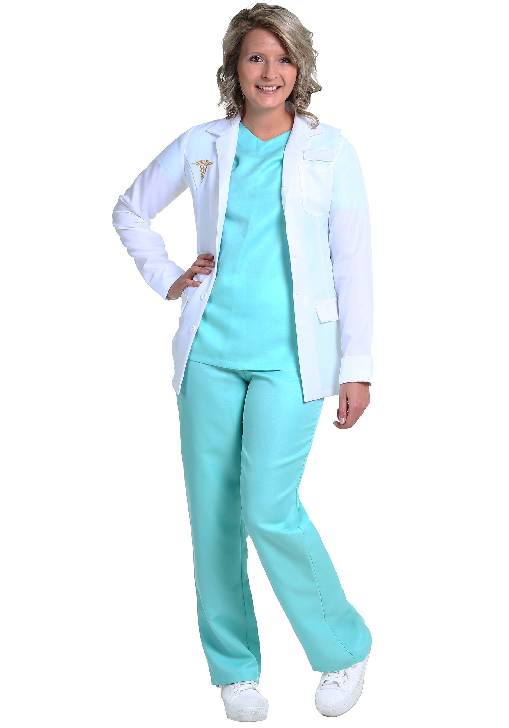 Photos - Fancy Dress FUN Costumes Doctor Costume for Women Blue/White