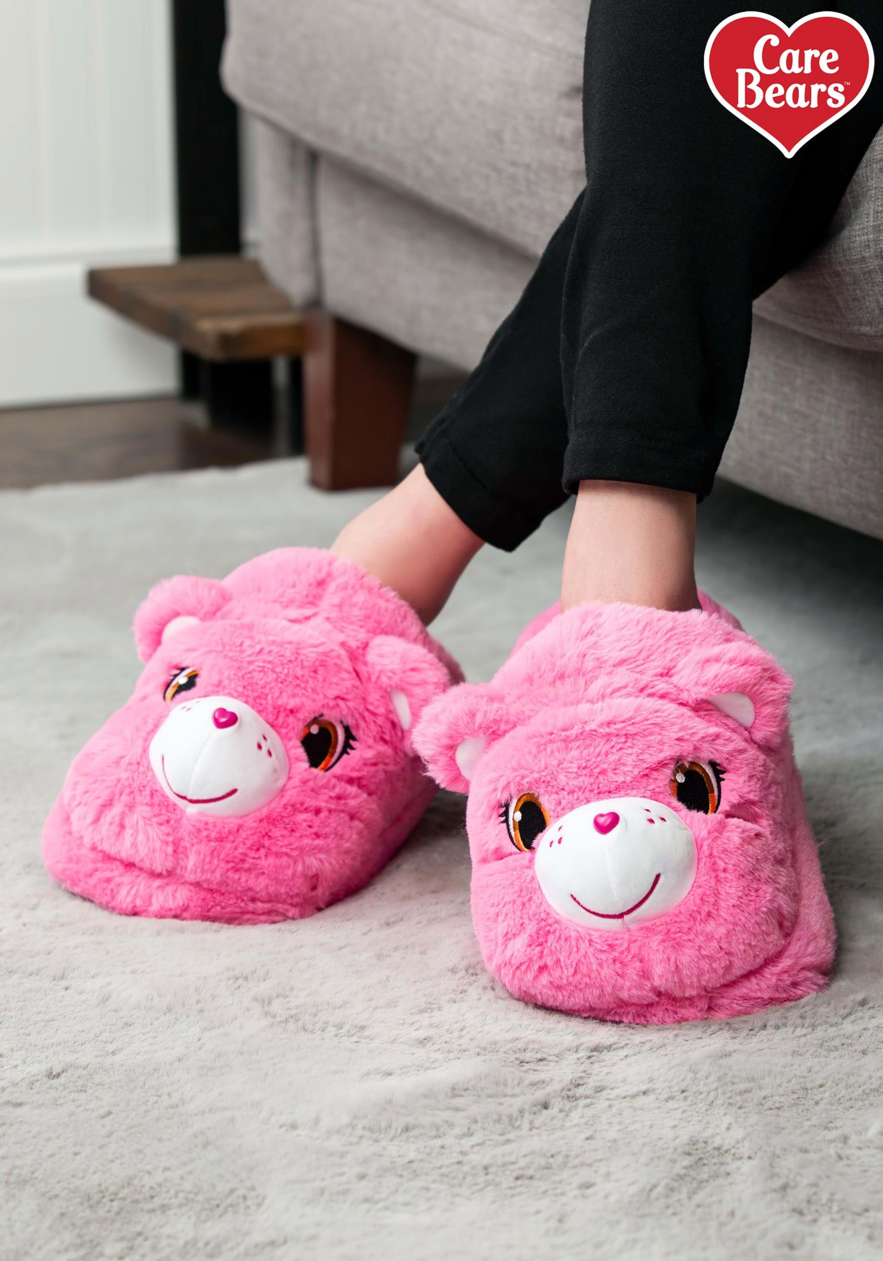 Care Bears Cheer Bear Slippers for Women Pink 
