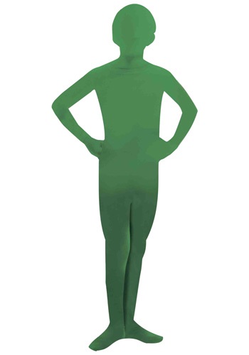 Child Green Man Skin Suit