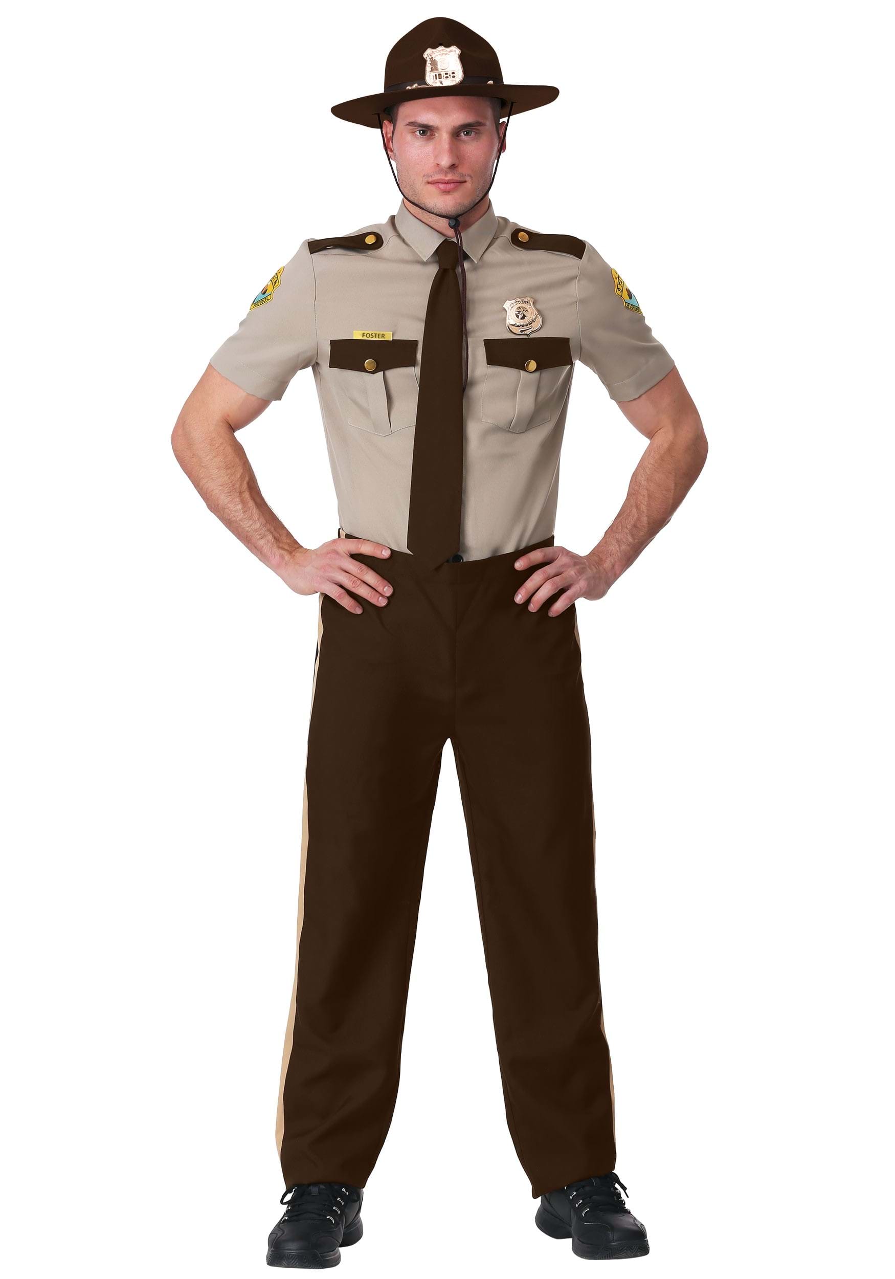 Photos - Fancy Dress Trooper FUN Costumes Adult State  Costume Super Troopers Brown 