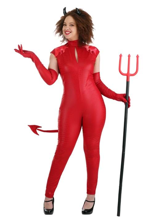 Devious Devil Costume for Women | Red Hot Jumpsuit