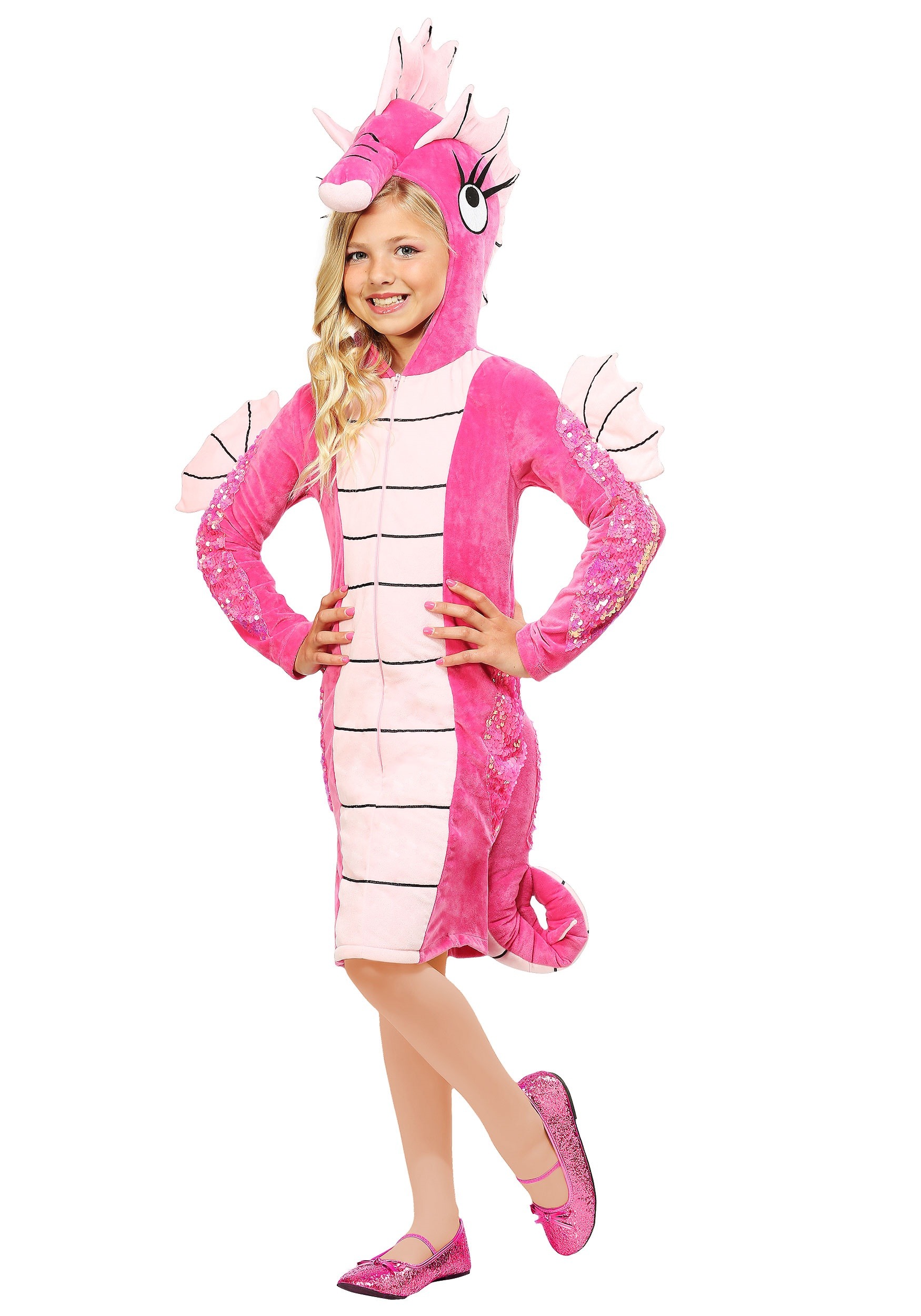 Photos - Fancy Dress Sea Horse FUN Costumes Seahorse Costume for Girls Pink 
