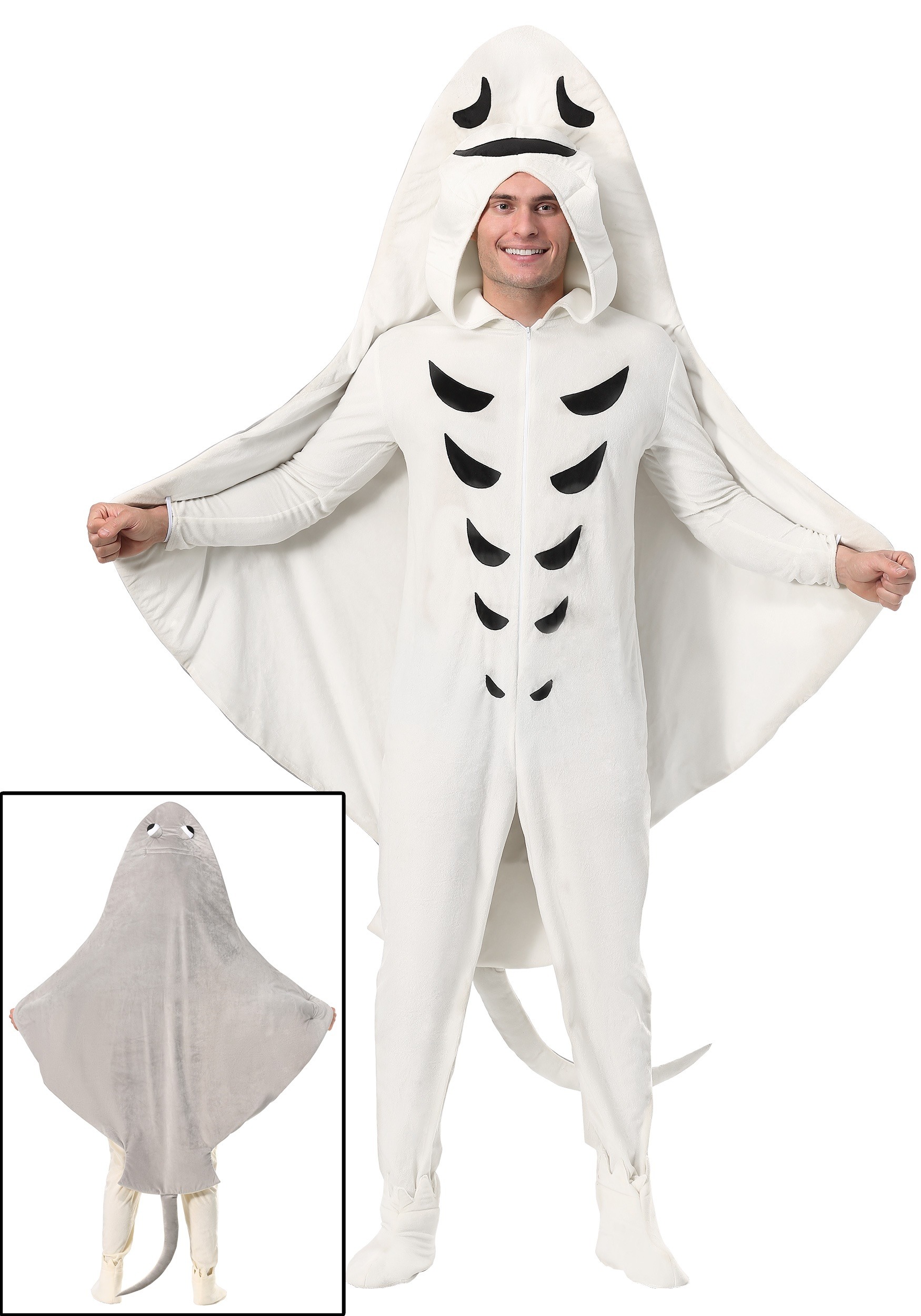 Adults Stingray Sea Fish Tabard Funny Fancy Dress Animal Costume Men's Ladies 