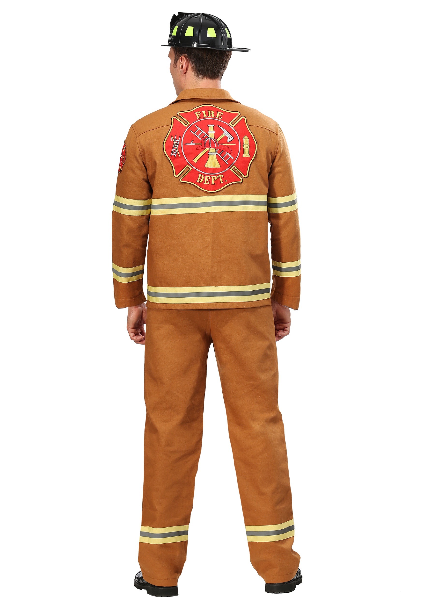 Tan Firefighter Uniform Costume for Men