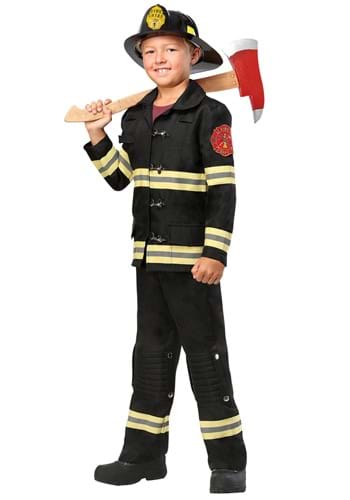 Kids Black Uniform Firefighter Costume1-update