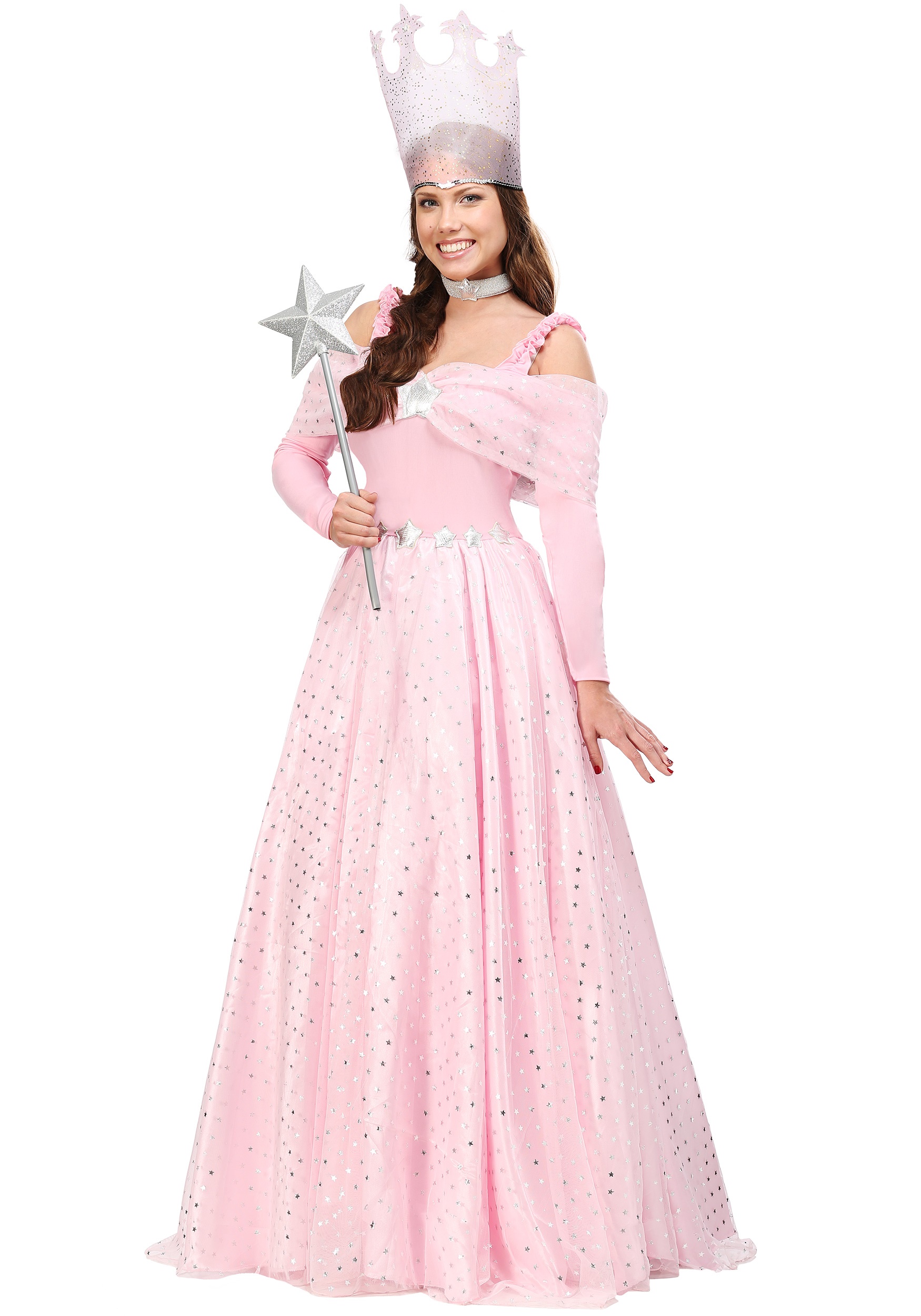 Disfraz de vestido de bruja rosa de talla grande Multicolor