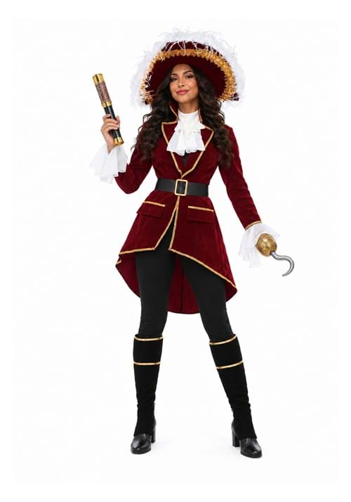 Womens Captain Hook Costume New Main