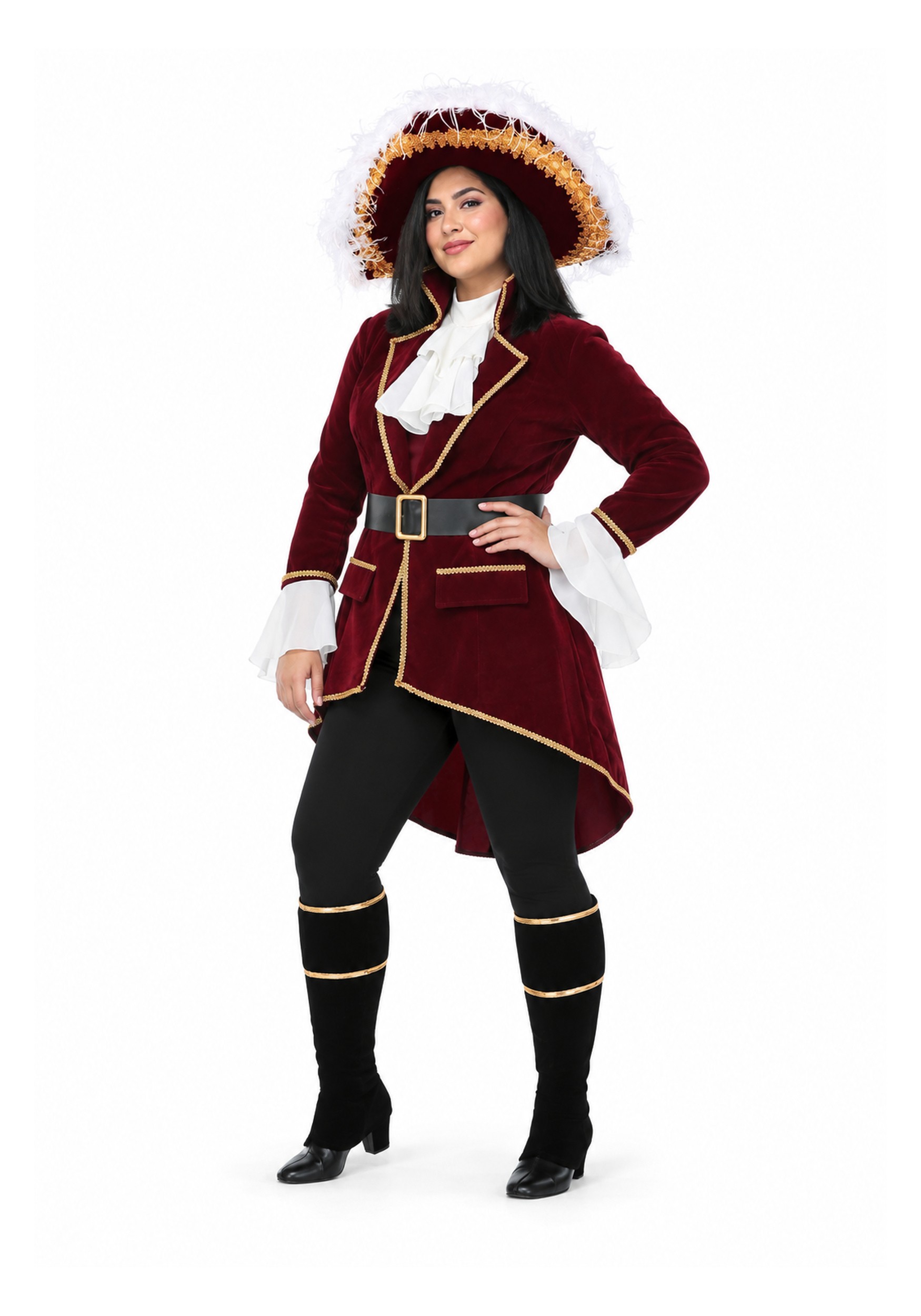 Captain Hook Women's Plus Size Pirate Costume